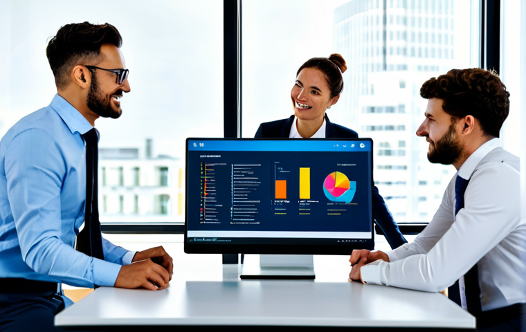 Digital Transformation in Project Management**

"A diverse team of professionals collaborating around a digital dashboard displaying project analytics, in a modern, brightly lit office. Everyone is fully clothed in business casual attire. The dashboard showcases AI-driven insights and cloud connectivity. Focus on teamwork and technological integration. Safe for work, appropriate content, perfect anatomy, natural proportions, professional, family-friendly, high quality."

**